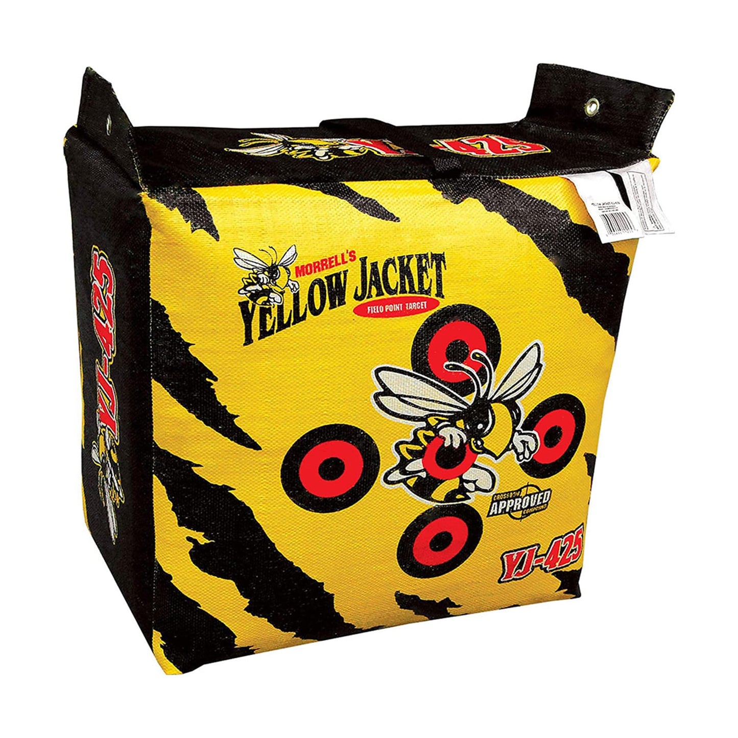 Morrell Yellow Jacket YJ-425 Outdoor Portable Archery Bag Target with 2 Shooting Sides, 10 Bullseyes, and Carry Handle, Yellow - Adult Field Point Backyard Practice Target