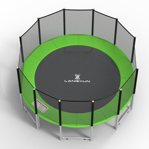 LANGXUN 10ft 12ft 14ft 16ft Trampoline Pad, Universal Trampoline Repalcement Safety Pad, Replacement Trampoline Parts, Waterproof Surround Spring Foam Cover for Round Frame Blue Black Pink Green