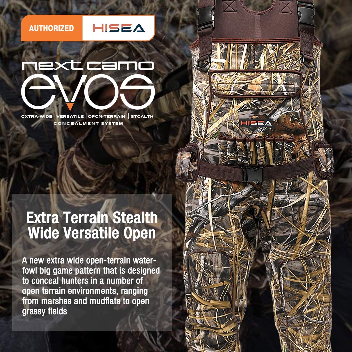 HISEA Hunting Waders for Men 600G Insulated Neoprene Chest Wader Waterproof