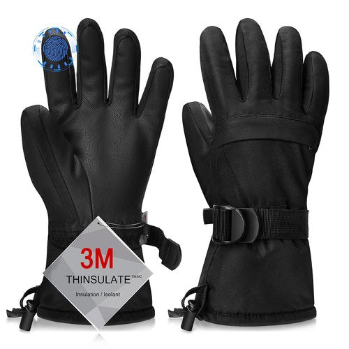 Ski Gloves, Warmest Waterproof and Breathable Snow Gloves for Cold Weather, Fits Both Men & Women,for Parent Child Outdoor