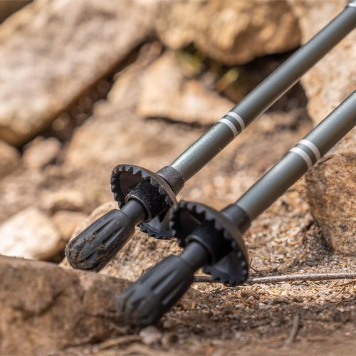 TREKOLOGY Trekking Pole Tips - Walking Sticks Replacement Tip Protectors - 11mm Hole Diameter - Fit Most Standard Hiking Poles (4pc Pack)