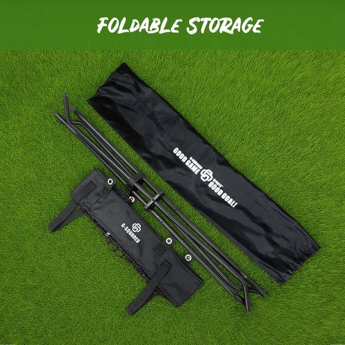 G-Squared BCDY1 Heavy Duty Ball Caddy,Holds 100+ Balls, Tool Free Assembly and Detachable Bag, Ideal for Solo/Pro Training, Easy Move