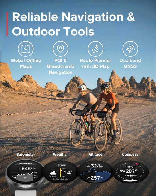 SUUNTO Race S GPS Sports Watch, 1.32" AMOLED Touchscreen w/Crown, 13 Days Battery Life, Training & Sleep Health Tracking, Dual-GNSS, 32GB Global Offline Maps, Lightweight for Running, Ti Canary