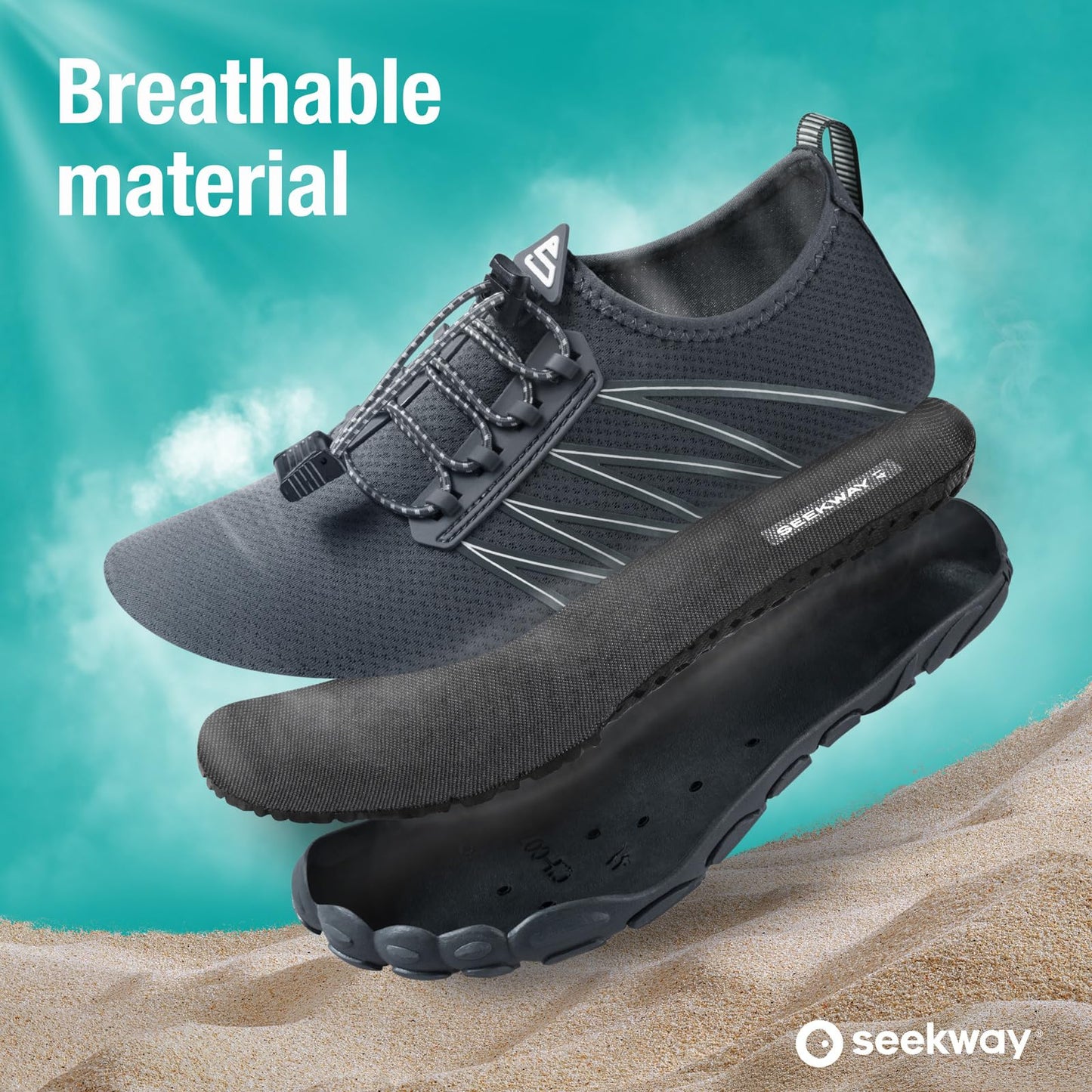 SEEKWAY Water Shoes for Women Adult Quick-Dry Aqua Sock Barefoot Men for Beach Swim River Pool Lake Hiking Kayaking Surfing