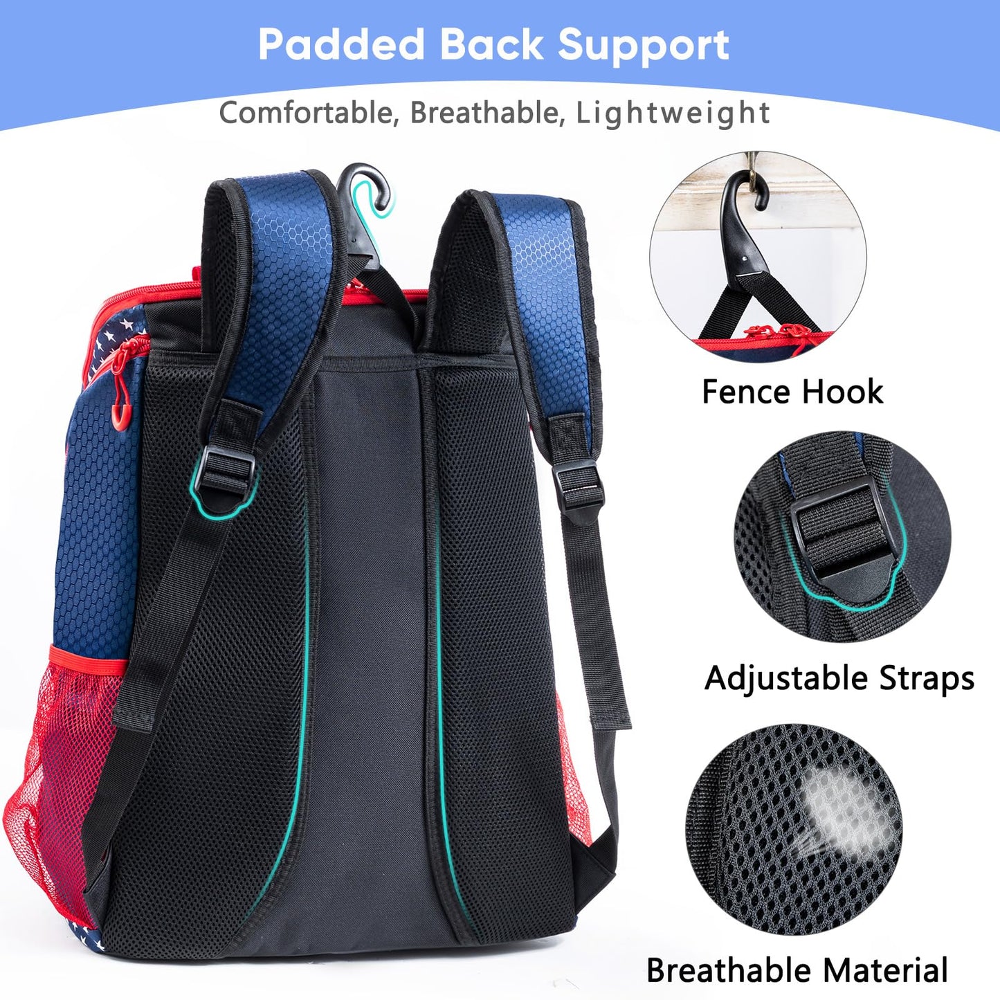 VIGEGARI Basketball Bag Backpack with Ball Compartment & Shoe Pocket – Gym Bag for Basketball, Soccer, Football, Volleyball – Large Capacity Athletic Backpack for Youth & Adults, Basketball Gifts