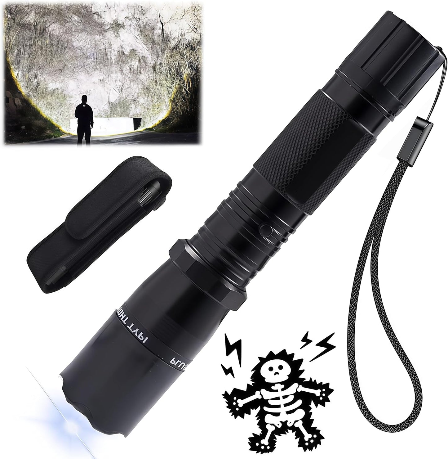 2025 New Gootatic Voltguard V95 Stun Torch – Light The Way, USB Power in, for Camping, Fishing, Car Essentials and Survival Kits