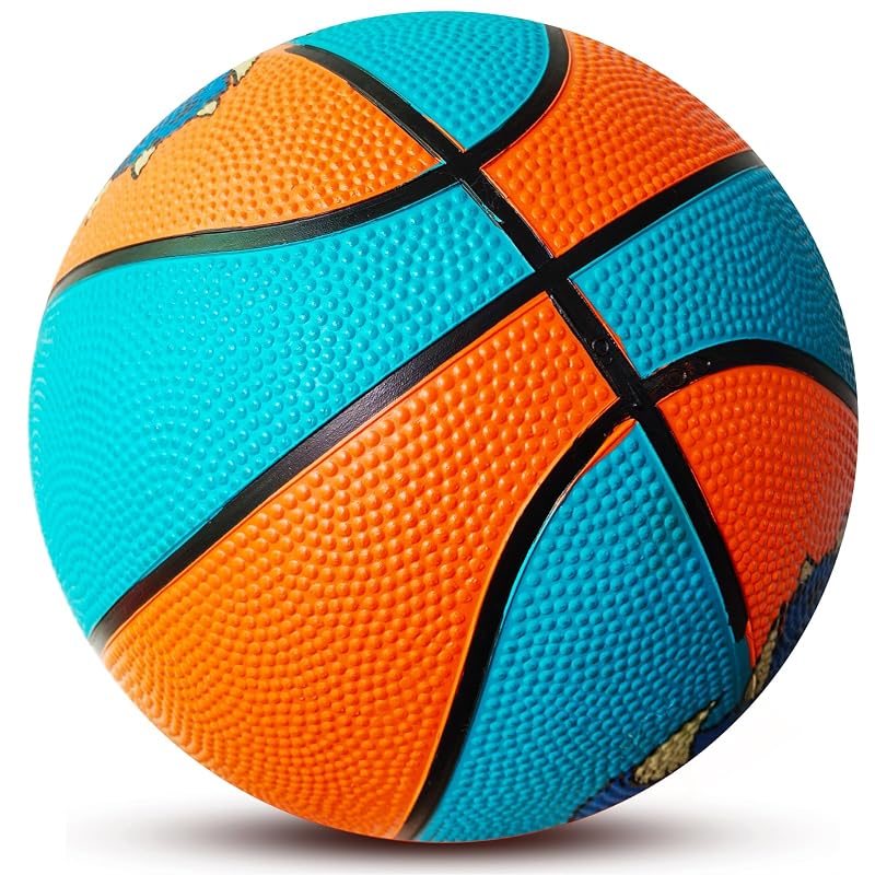 Size 3 Kids Basketball - Dinosaur Pattern Toy Ball for Indoor & Outdoor Play