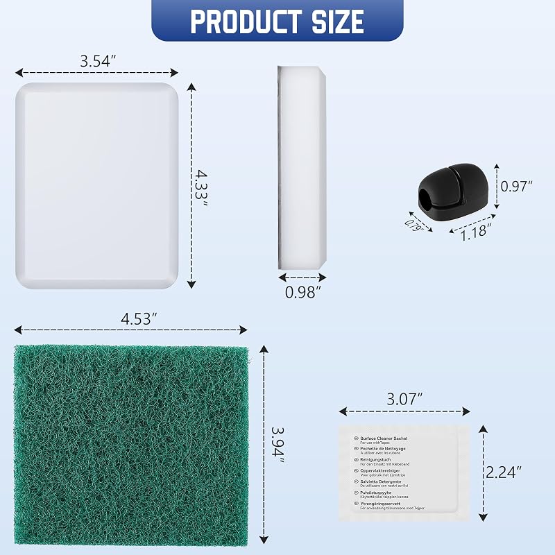Transducer Mounting Plate Kit White 4.3 x 3.5 Inch for Marine Transducer - Saillong Variation of THIS listing