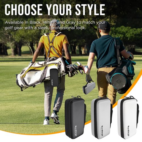 DURARANGE Golf Glove Holder Case with Glove Shaper - Portable Golf Accessories Organizer for Men & Women - Large Capacity for Balls, Tees, Markers - Ideal Gift - Black