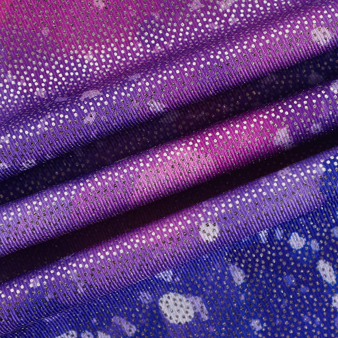 HOZIY Galaxy 4t 5t Leotard For Girls Gymnastics with Shorts Purple Pink Milky Way Stars Starry Tumbling Outfit Unitard Gymnastic Girls Kids Leo Clothing Sparkle