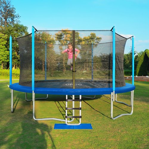 ORCC Trampoline Net - Trampoline Netting Replacement for 6-8 Straight Poles - 10FT 12FT 14FT 15FT Round Frame Trampolines (Replacement Net Only)