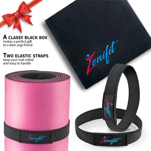 Zenifit Yoga Mat Bag ??Versatile Yoga Bag with Mat Straps & Storage Pockets, Holds Yoga & Pilates Mats, Lightweight & Durable, Full Black