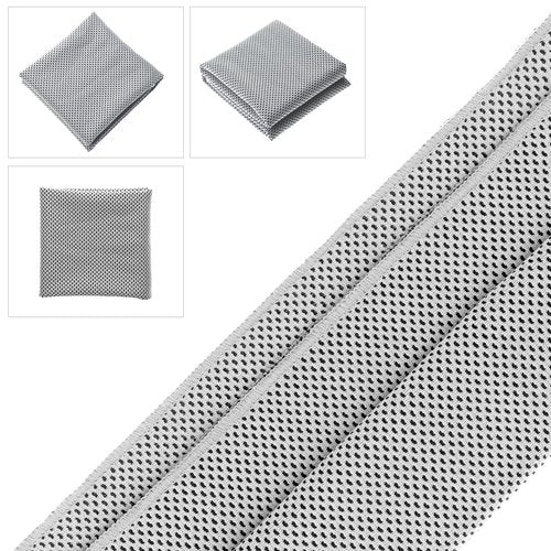 Biange Cooling Towel (Pack of 20, 40"x12") with Pouches for Sports, Workout, Fitness, Gym, Yoga, Golf, Pilates, Travel, Camping & More