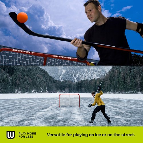 Winnwell Regulation Size Hockey Net - Indoor & Outdoor Heavy Duty Goal - Good for Street, Field & Rink (36")