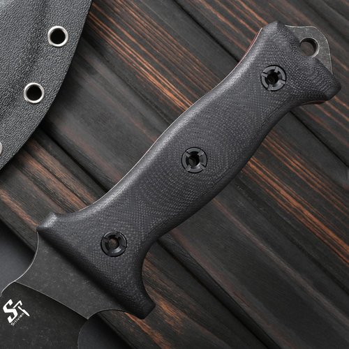 Sitivien ST28 Fixed Blade Knife 7MM Thick N690 Stainless Steel Blade G10 Handle Full Tang EDC Tool Knifes for Outdoor Working Camping Hunting Fishing