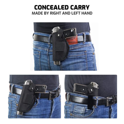 Gun Holsters for Men/Women, 380 Holster for Pistol Holster, Universal Airsoft Right/Left, IWB/OWB 9mm Holsters for Concealed Carry, Fits Glock, M&P Shield & Similar Handgun