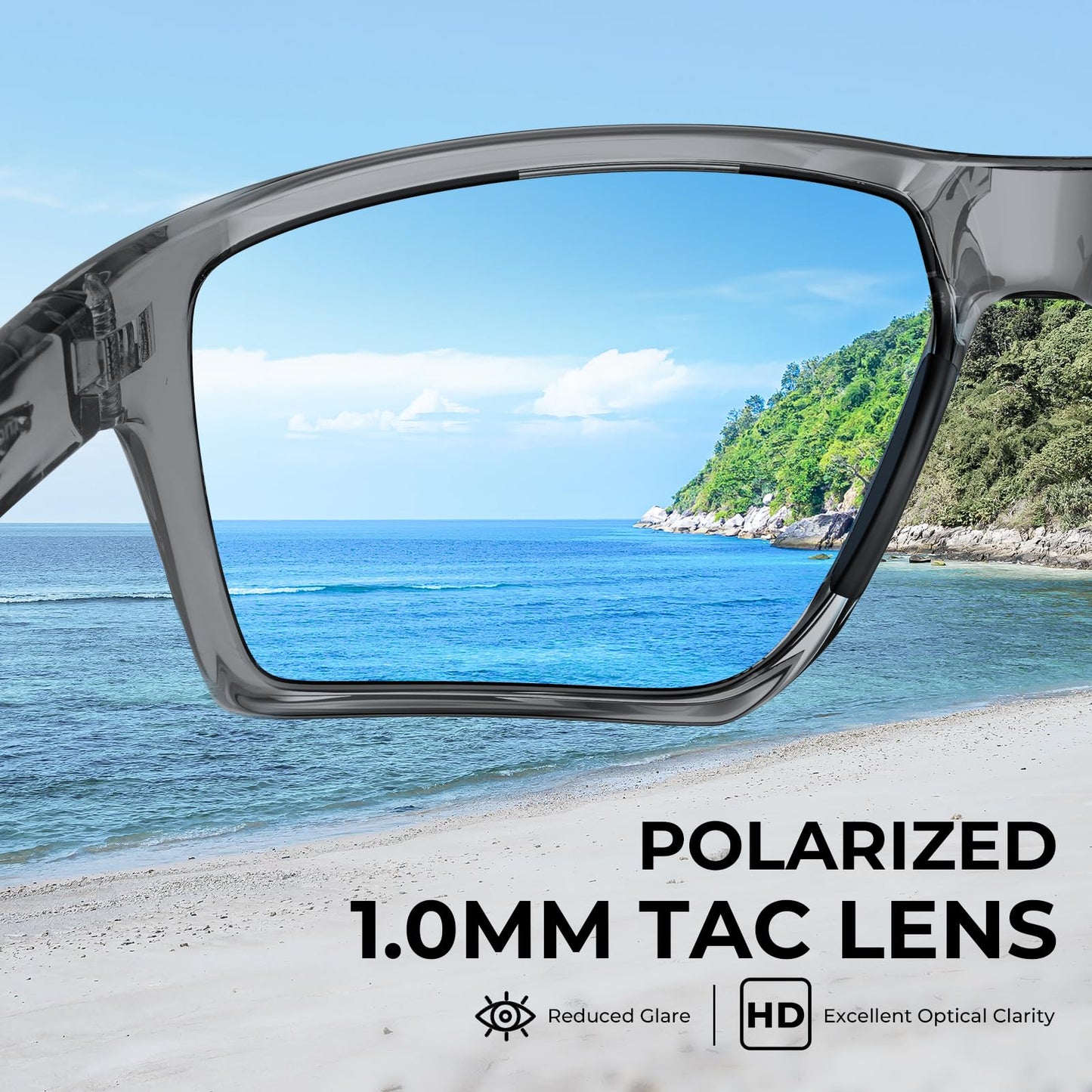 KastKing Osage Polarized Sport Sunglasses for Men and Women, Ideal for Driving Fishing Cycling Running, UV Protection