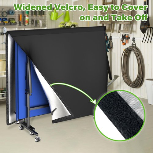 Ping Pong Table Cover for Universal 9x5 FT Tables, Waterproof Ping Pong Table Cover for Outdoor & Indoor