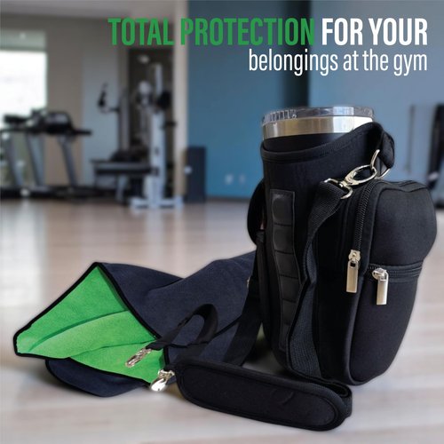 Magnetic Portable Gym Bag: Fitness Icon with Pouch, Phone Holder, Water Bottle, and Hip Thrust Belt Perfect on the workout All the Essentials from Athletics, magnet bags, magnetic gym bag