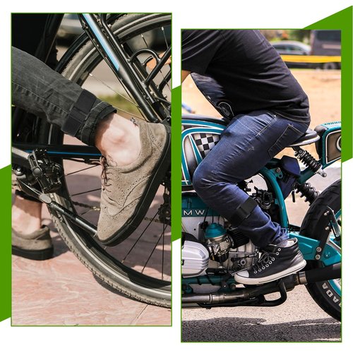 Giantree 4-Pack Boot Straps, Nylon Sports Straps, Adjustable Elastic Leg Strap, Adjustable Cycling Fishing Pants Safety Thigh Trouser Replacement Strap for Cycling, Fishing, Hiking, Wading