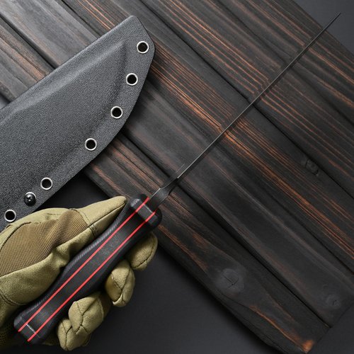 Sitivien ST28 Fixed Blade Knife 7MM Thick N690 Stainless Steel Blade G10 Handle Full Tang EDC Tool Knifes for Outdoor Working Camping Hunting Fishing