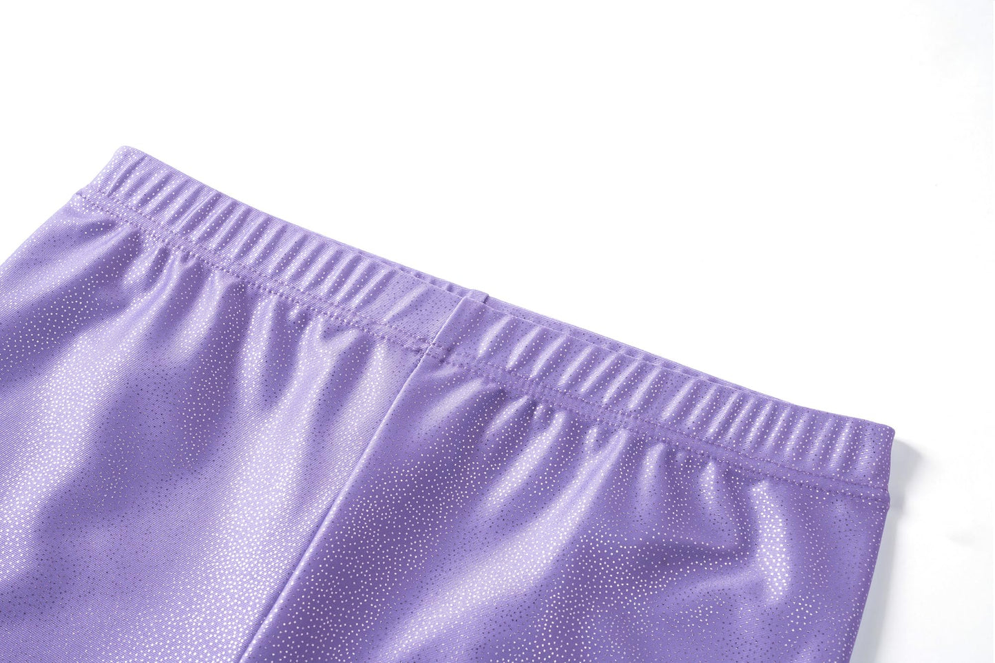 Zaclotre Gymnastics Leotards for Girls Sparkly Hollow Back Dance Unitards Biketards with Shorts Activewear 6-7 Years