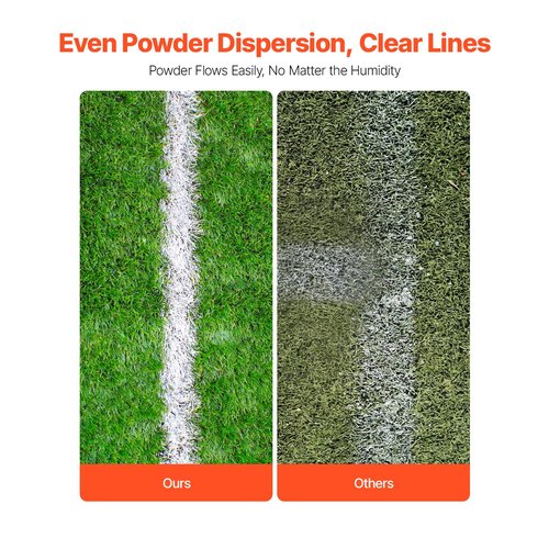 Happybuy Dry Line Marker, 2-Wheel, 2 or 4 in Lines, Adjustable Chalker, with Rubber Handle, 25 lbs Capacity, for Baseball & Softball Infield, Green