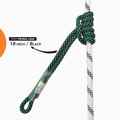 GM CLIMBING 8mm (5/16") Prusik Loop Pre-Sewn 18 inches