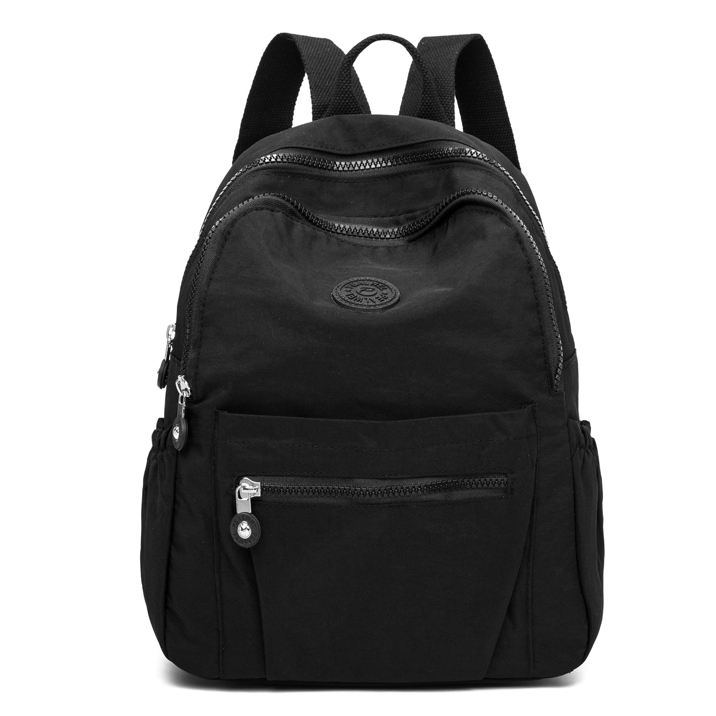Pealwel Mini Backpack Purse for Women,Small Nylon backpacks for Ladies Backpacks Women Anti Theft Travel Bag (Black)