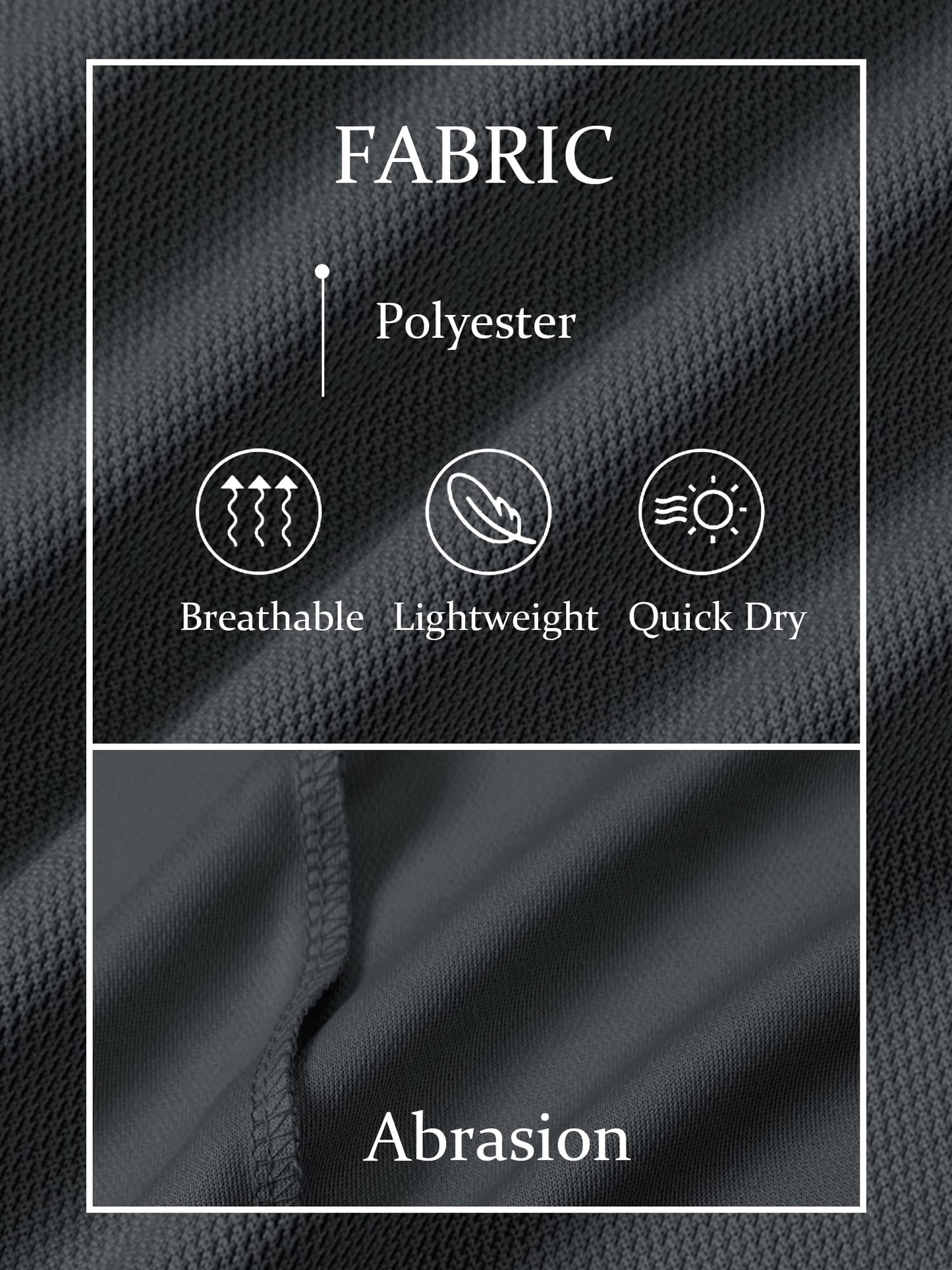 TACVASEN Mens Golf Shirt Dry Fit Mens Polo Shirts Short Sleeve Performance Golf Polos for Men with Collar Work Shirts Dark Grey, M