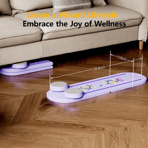 Pilates Reformer Sets Pilates Board 6in1 Multifunctional Abdominal core Trainer Workout Equipment,Exercise Board Foldable Ab Board Trainer Pilates Exercise Machine (Purple)