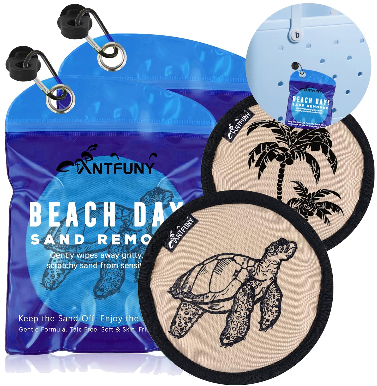 Antfuny Beach Sand Remover Sand Eraser Wipe Mitt Family Kids Women 2026 Beach Vacation Essentials Alaska Cruise Ship Gear Hawaii Honeymoon Accessories European Costa Rica Bahamas Trip Must Haves