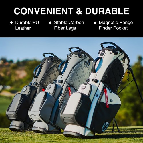 Ghost Golf Stand Bag, Anyday Maverick Black Ops - Golf Bags for Men & Women, 14-Way Dividers with Premium Materials & Magnetic Pocket - Standing Golf Bag Holds 14 Golf Clubs