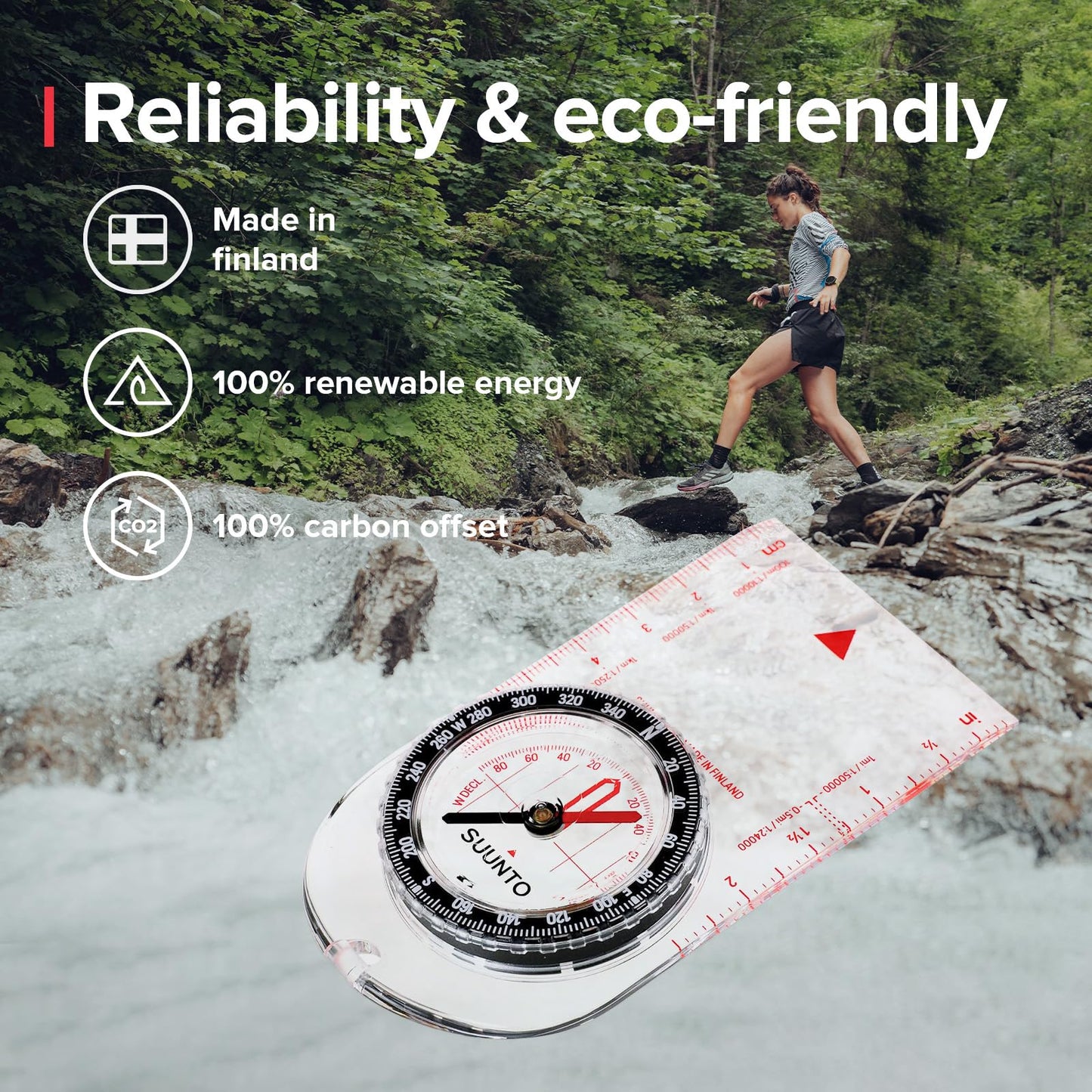 SUUNTO A-10 Compass: Compact, Simple to use Recreational Hiking Compass, Hiking, Boy Scouts, Orienteering