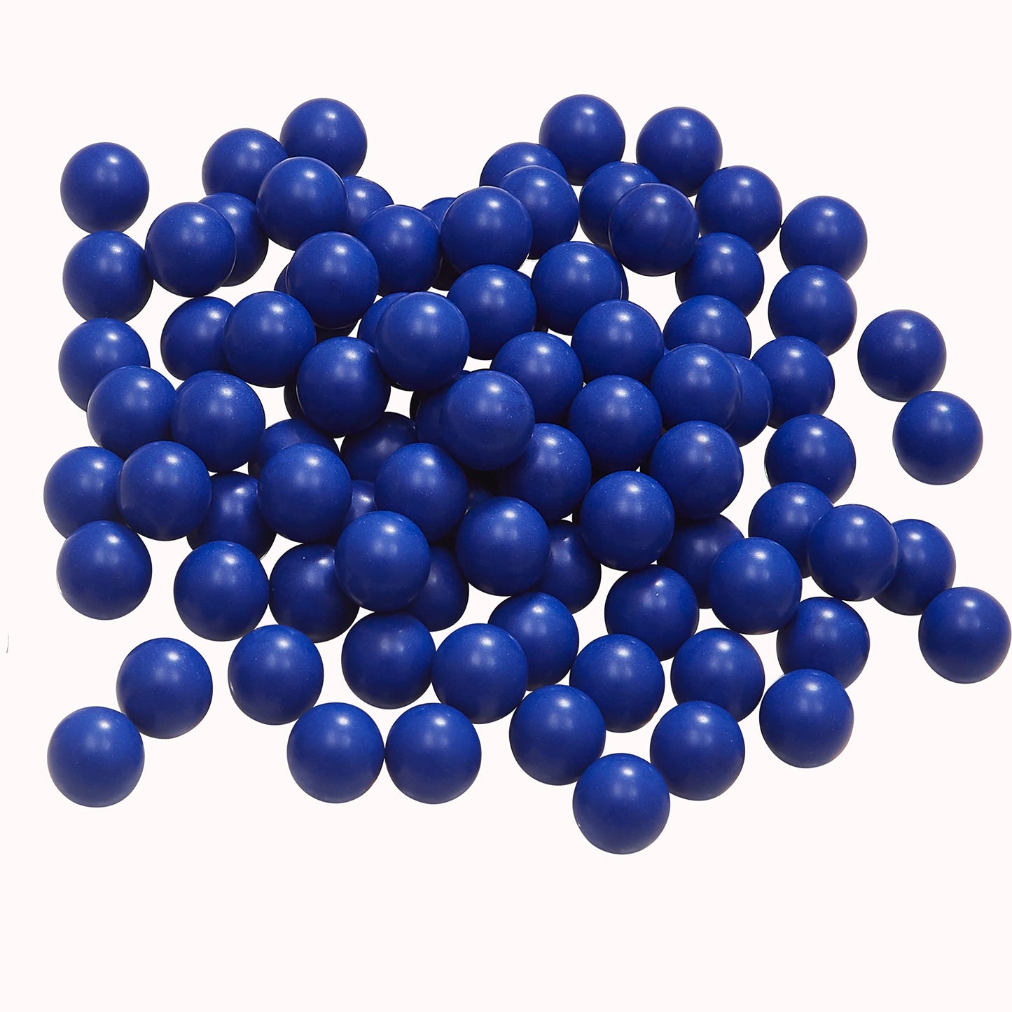 100 Counts 50 Cal. Solid Nylon Balls for Tr50/BP50/HDP50/HDR50, Reusable .50 Caliber Hard Plastic Projectiles Paintball Pellets for Self Defense and Target Practice(Blue)