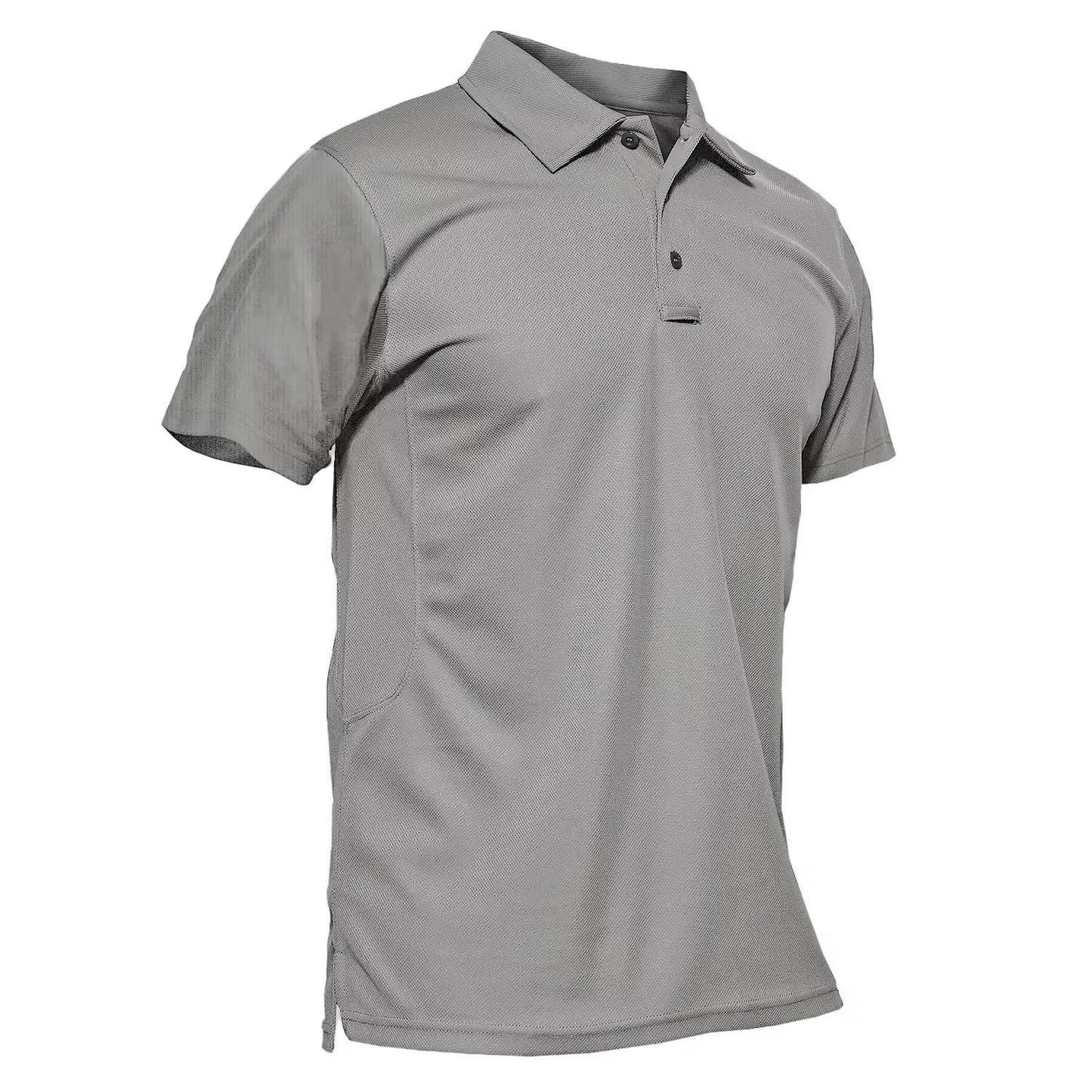 MAGCOMSEN Work Shirts for Men Golf Shirts Fishing Shirts Casual Shirts Quick Dry Shirts Golf Polo Shirts Light Grey L