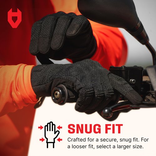 NoCry Tactical Gloves for Men with Flexible Knuckle Guards – Durable Design with Reinforced Palms and Stitching – Perfect Combat Gear with Touchscreen Compatible Fingers