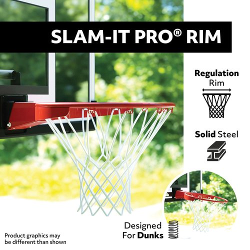 Lifetime Shatter Proof Backboard Rim Combo, 48-Inch, Mounting Bracket Sold Separately