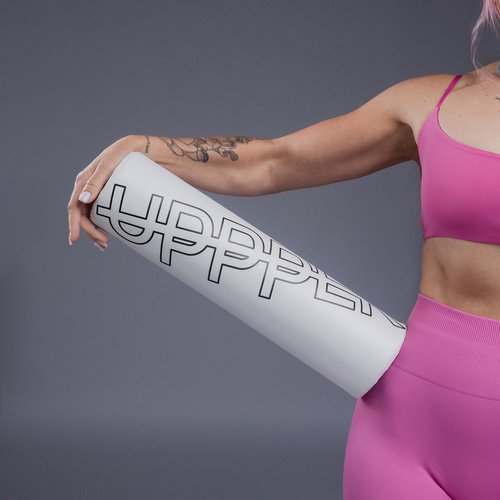 UPPPER Barbell Pad for Hip Thrusts and Glute Bridges - 1.5” Thick Foam for Comfort and Support, Secure Velcro Strap - Fits Olympic & Standard Bars | Premium Fitness Gear (Black)
