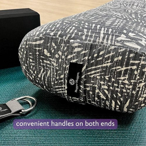Hugger Mugger Standard Yoga Bolster - Olive - Firm Core with a Soft Surface, Rectangular Shape, Restorative Yoga, Handmade in The USA