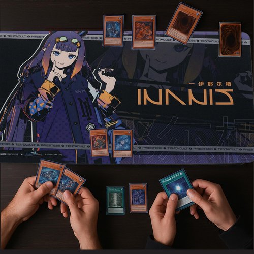 ANIME Impulse x Ninomae Ina’NIS Desktop Gaming Mousepad, hololive Production Officially Licensed Premium Grade Non-Slip TCG Playmat or Office Desk Mat for Keyboard and Mouse
