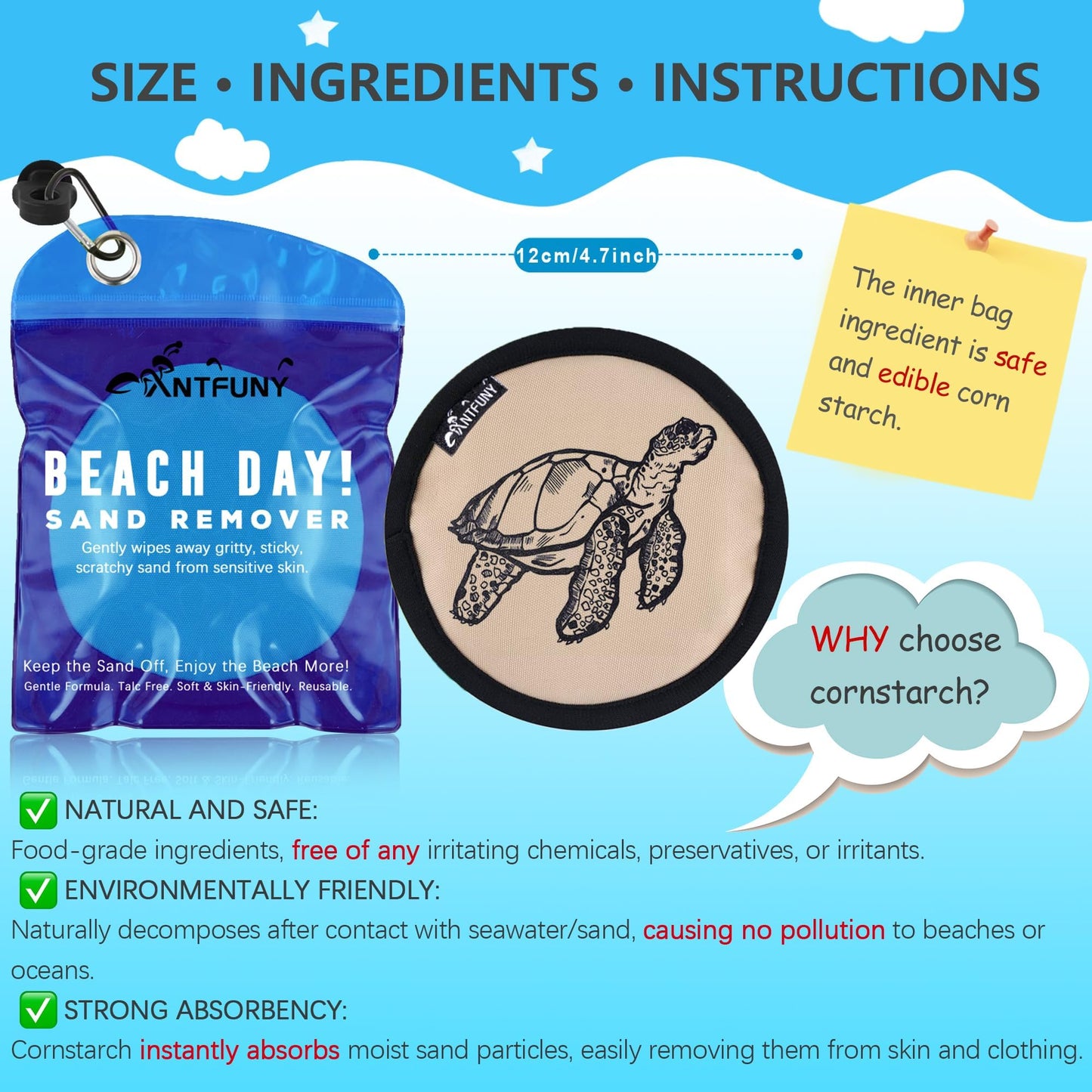 Beach Sand Remover Sand Eraser Kids 2026 Women Men Family Beach Vacation Essentials Cruise Ship Must Haves Day Travel Accessories Supplies Gear Stuff Necessities Items Thing Gadgets Wear Needs Gift