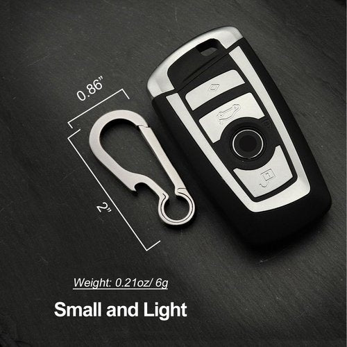 Green Beret Tactical Titanium Carabiner Clip Hook EDC Small Heavy Duty Keychain Clips Anti-Lost Quick Release Key Chain for Keys, Medium