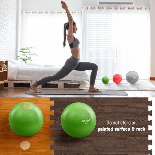Yes4All Soft Weighted Toning Ball Smooth 2lb Pair