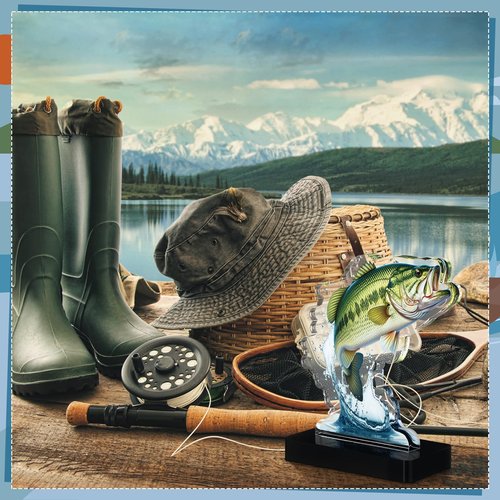 Weysat 4 Pcs Fishing Trophy Award for Ceremonies Tournaments Competitions Acrylic bass Fish Trophy Prizes Reward for Adults Fishermen Gifts