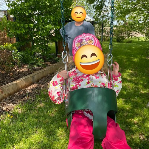KINSPORY Toddler Swing Seat, Heavy-Duty High Back Fully Assembled Baby Swing, Iron Chain Eva Seat for Kids Indoor/Outdoor, Hanging Tree Straps for Quick Installation (Green)