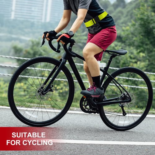 PATIKIL Reflective Belt, High Visibility Running Belt Grow PT Belt Adjustable Safety Gear for Men Women Walking Cycling Motorcycling, Yellow