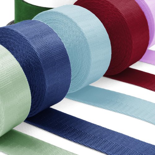 Grosun Nylon Webbing 1 inch 1.5 inch 2 inch Nylon Strap Backpack Straps Belt, 10 25 50 3.3 Yards Webbing (Aqua, 1 Inch x 3.3 Yards)