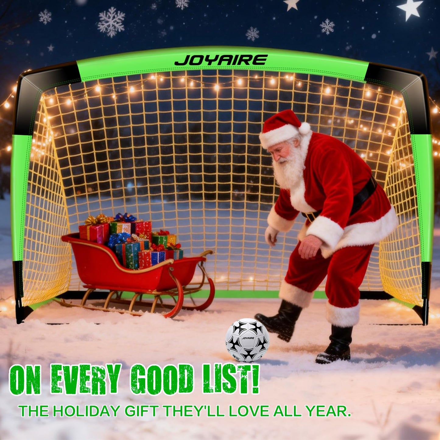 Soccer Goals for Backyard Set, Portable Kids Toddler Soccer Net 2 of 4' x 3', Pop Up Soccer Goal Soccer Training Equipment with Size 4 Soccer Ball, Carry Bag, Youth, Games, Sport, Outdoor Play