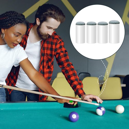 Mozeat Lens 20Pcs Billiard Pool Cue Tips, Slip on Cue Tips for Pool Stick 13mm/ 12mm/ 10mm/ 9mm Billiard Slip-On Tip Shaper Repair Screw on Tip Replacement Kit
